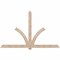 Ekena Millwork Redmond Smooth Timber Gable Bracket, Douglas Fir, 108"W x 68"H x 3 1/2"D x 5 1/2"F, 15/12 Pitch GBW108X68X0406RED00SDF - alternate 1